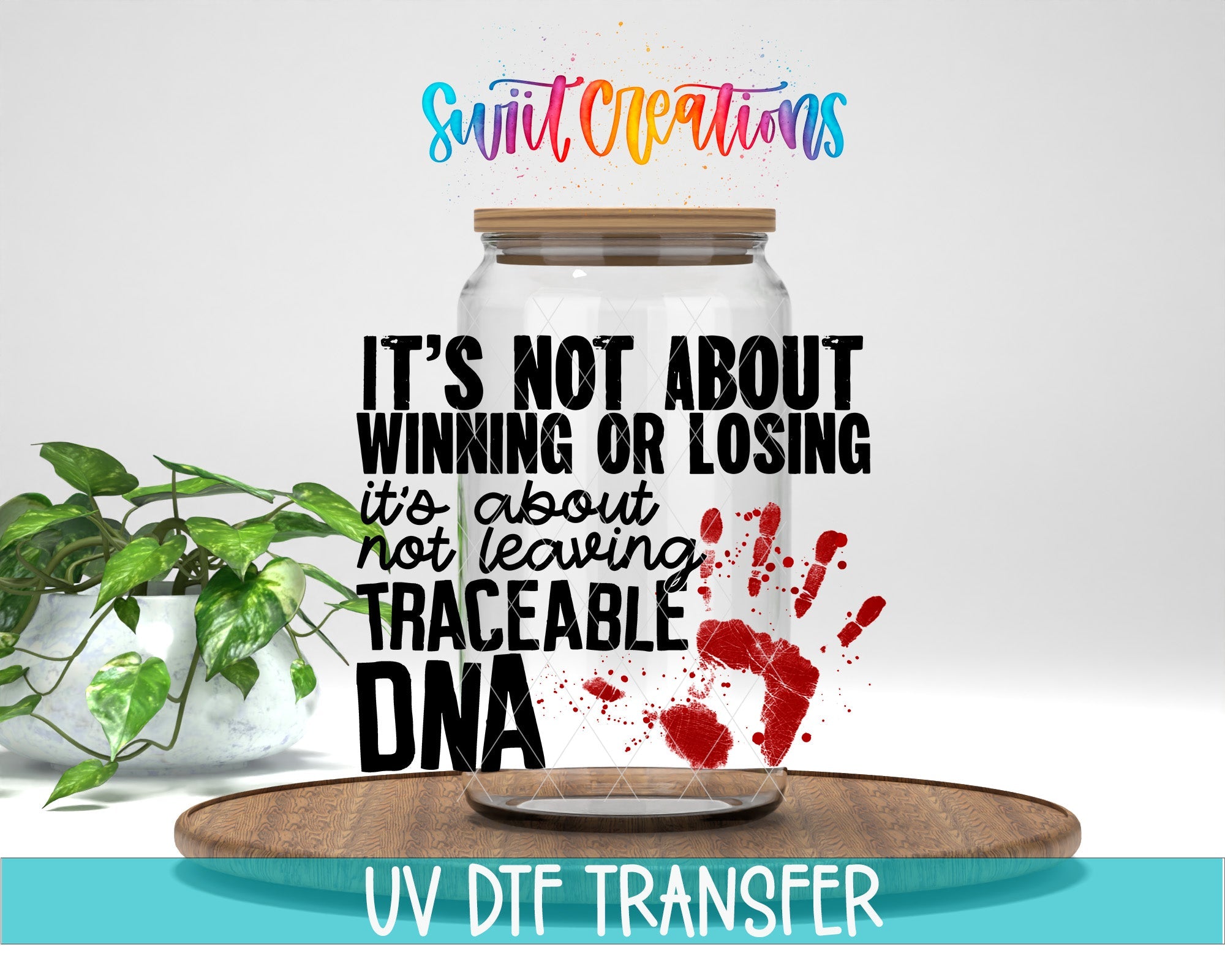 True Crime Junkie UV DTF Cup Decal | UV510 - Swiit Creations
