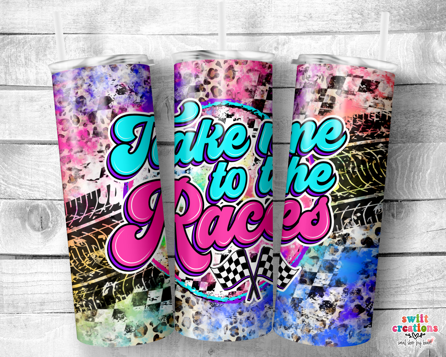 Take Me To The Races Tumbler (T222)