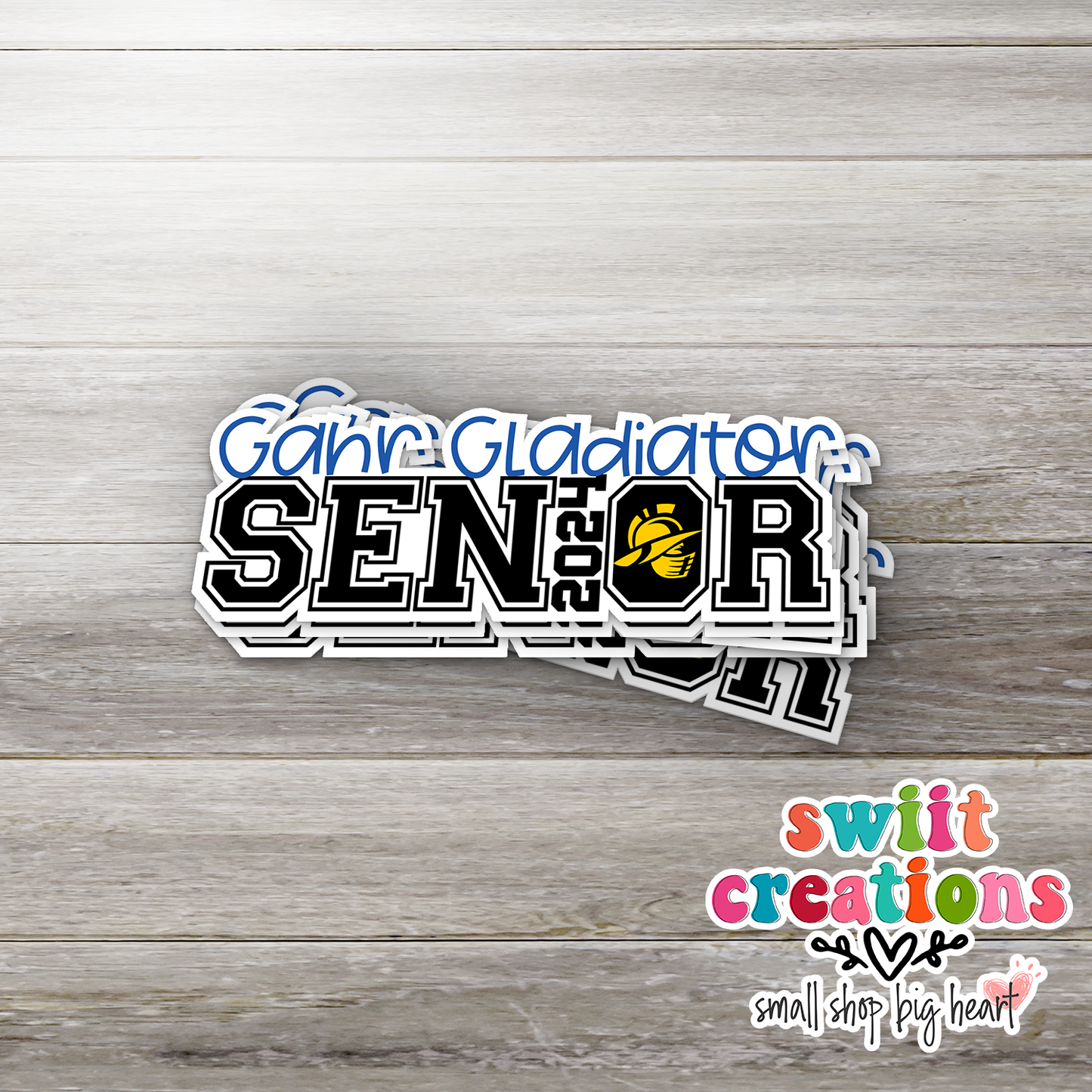 Gahr Gladiator Senior 2024 Waterproof Sticker (SS377) | SCD558