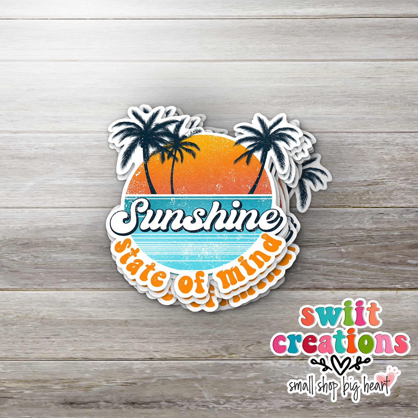 Sunshine State of Mind Waterproof Sticker (SS108) | SCD069