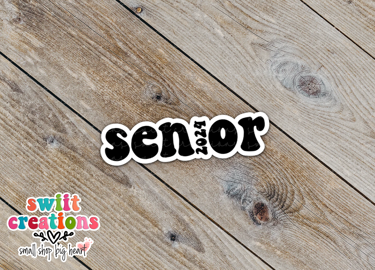 Senior 2024 Waterproof Sticker (SS380) | SCD559