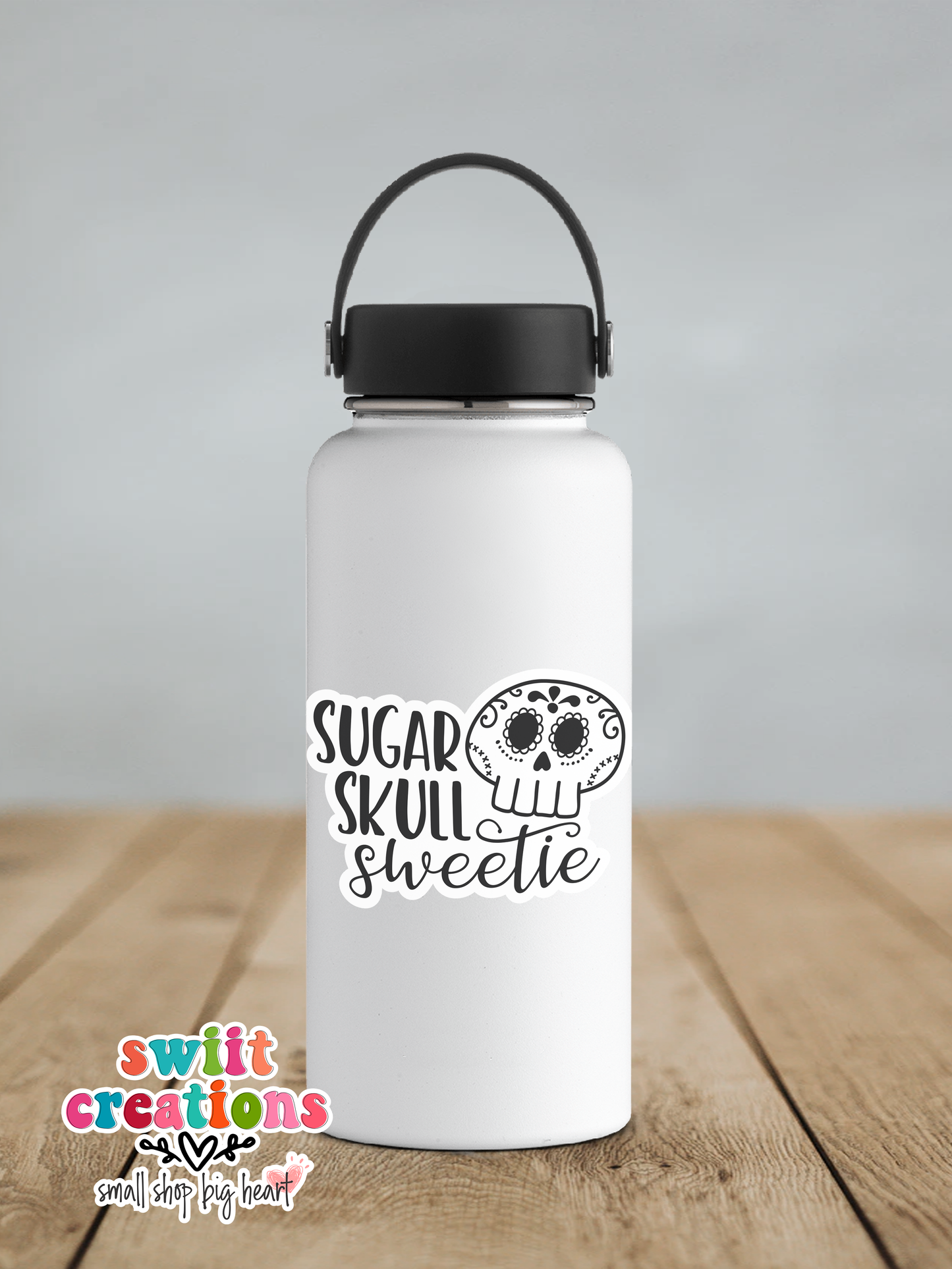 Sugar Skull Sweetie Waterproof Sticker (SS227) | SCD201