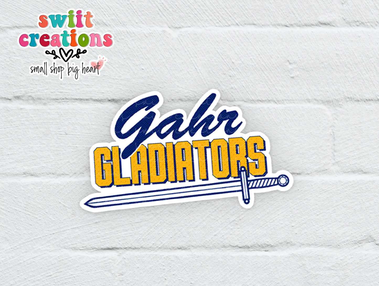 Gahr Gladiators Waterproof Sticker (SS193G) | SCD219