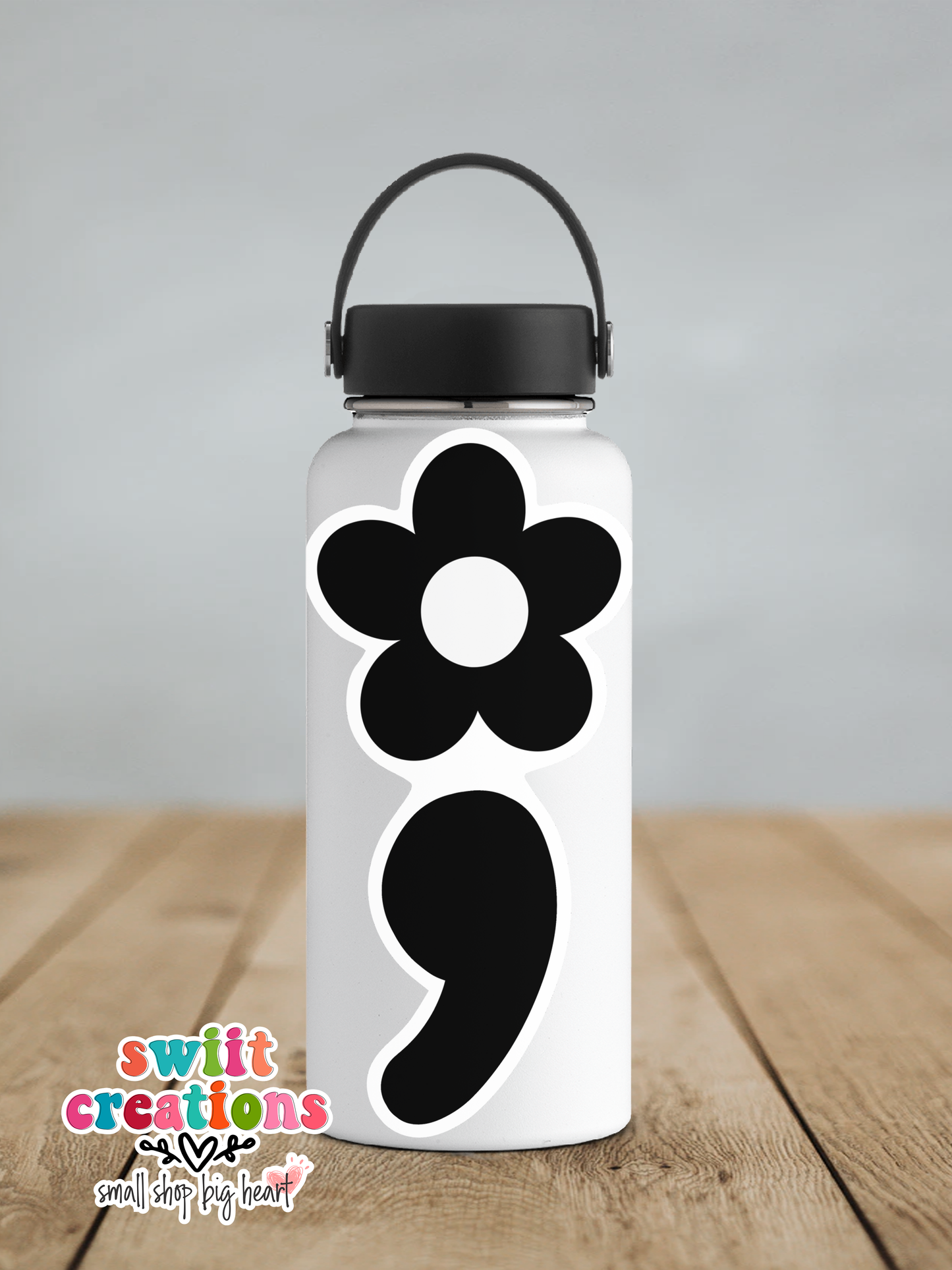 Semicolon Waterproof Sticker (SS078) | SCD468