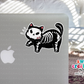 Cute Cat Skeleton Sticker (SS091) | SCD251