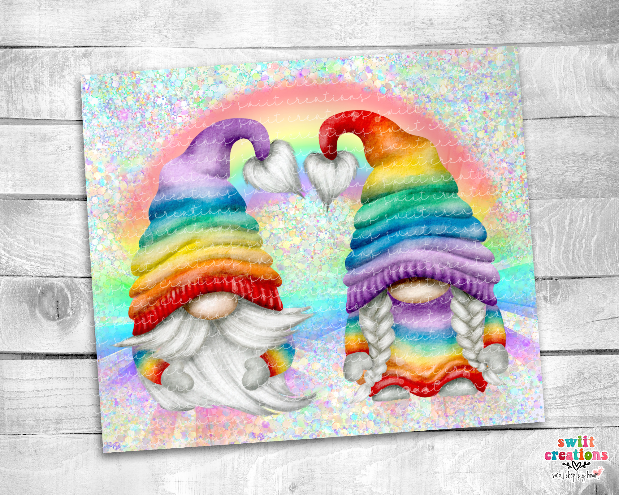 Rainbow Gnome Tumbler (T231)