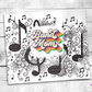 Retro Band Mom Music Notes Tumbler (T280)