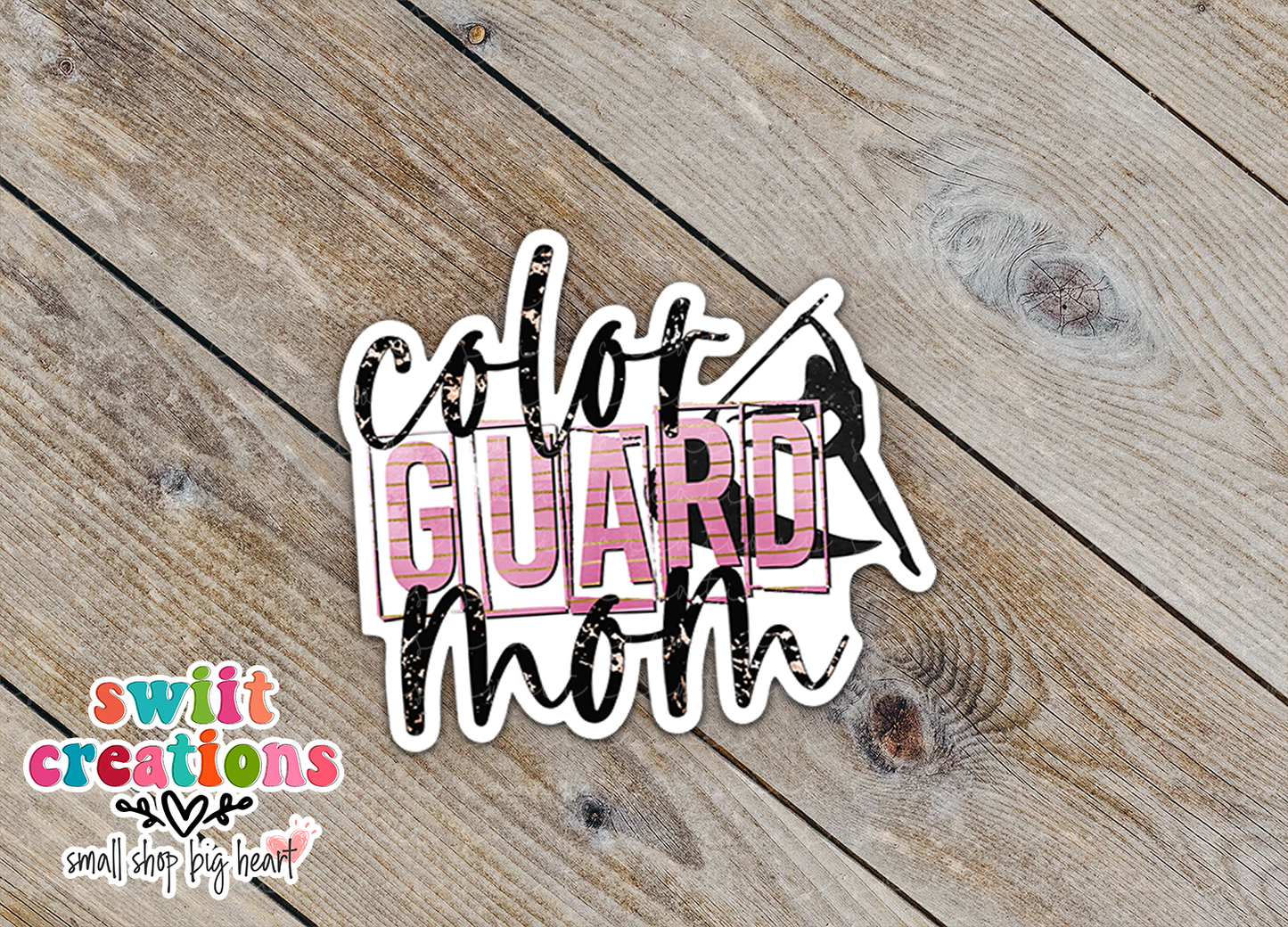 Color Guard Mom Sticker (SS232) | SCD169