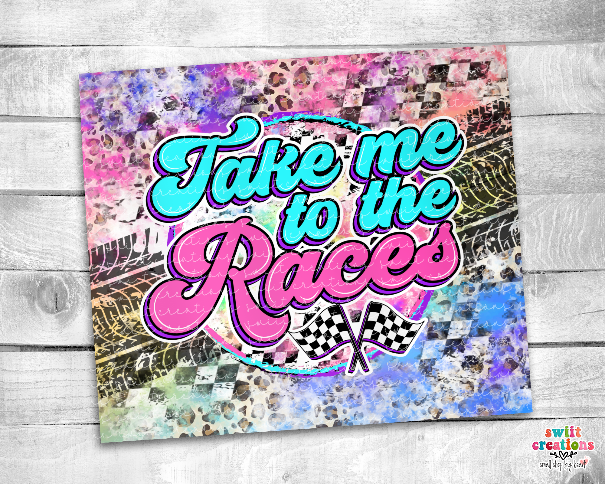 Take Me To The Races Tumbler (T222)