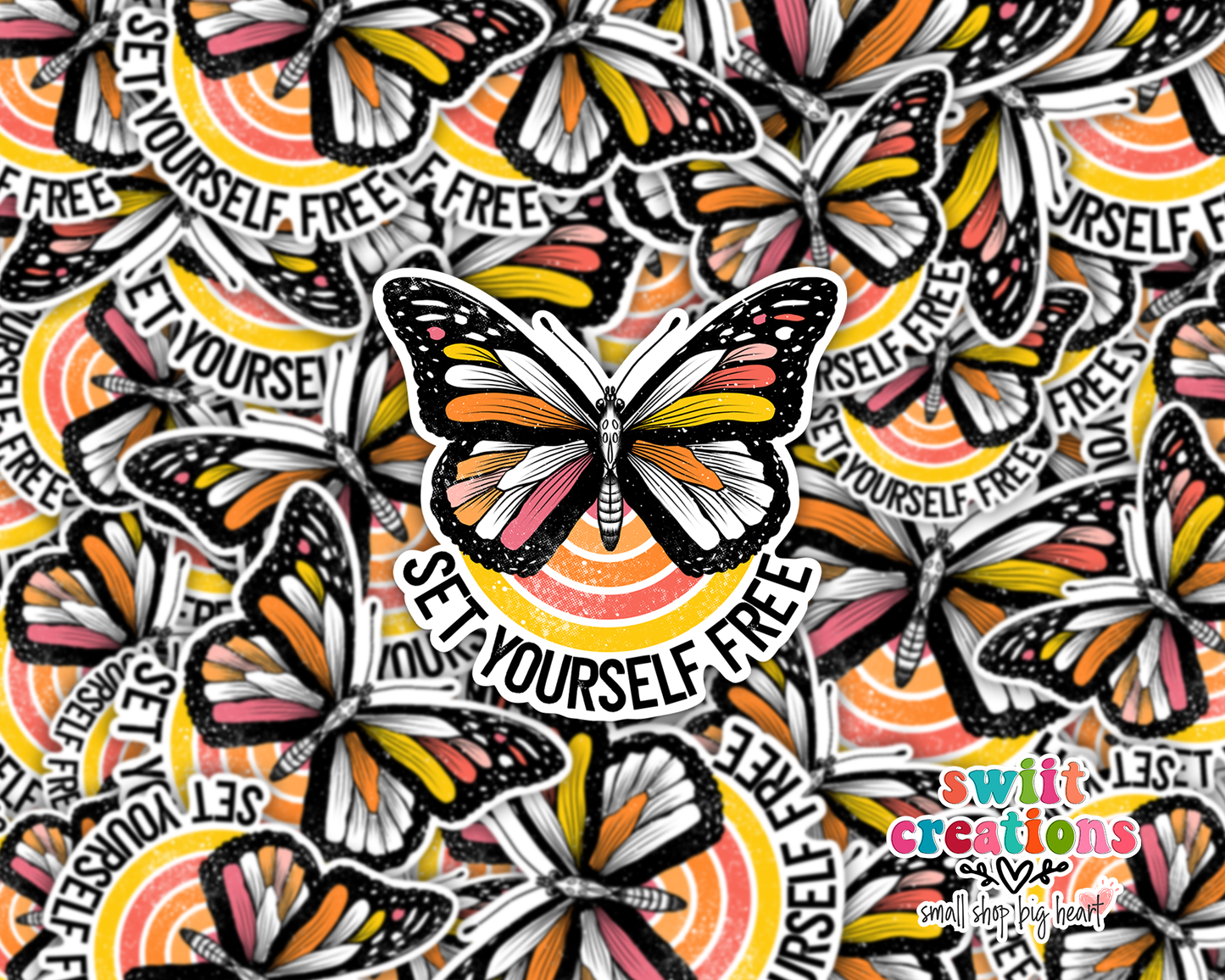 Set Yourself Free Waterproof Sticker (SS123) | SCD065