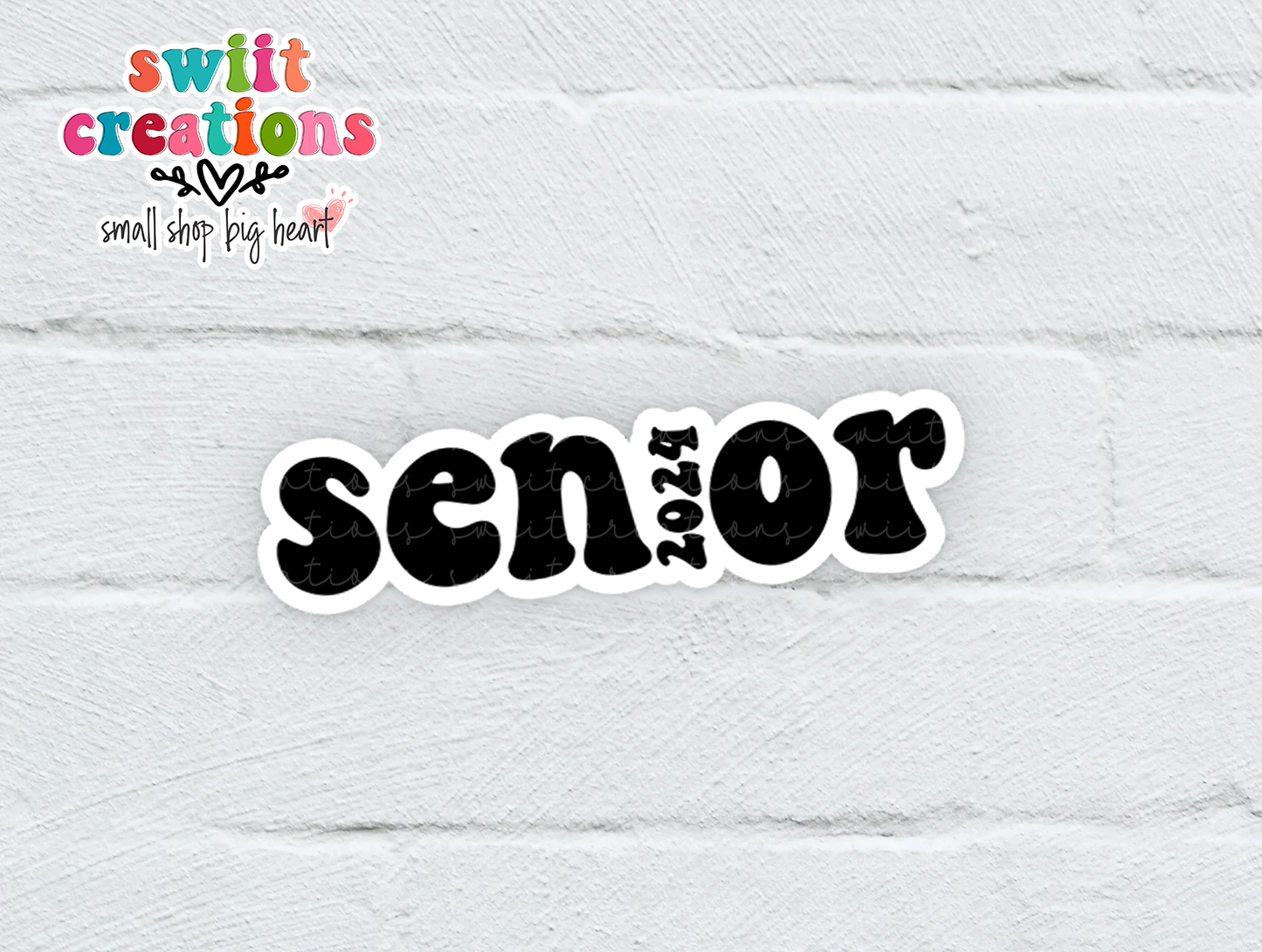 Senior 2024 Waterproof Sticker (SS380) | SCD559