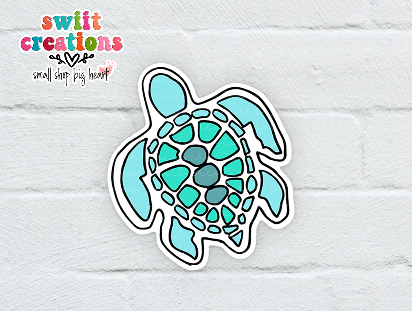 Turtle Waterproof Sticker (SS031) | SCD236