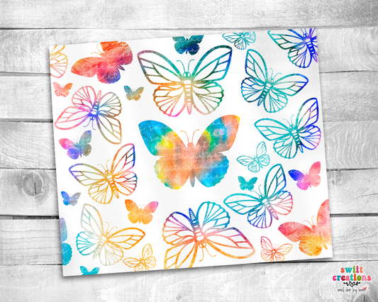 Colorful Butterfly Tumbler (T175)