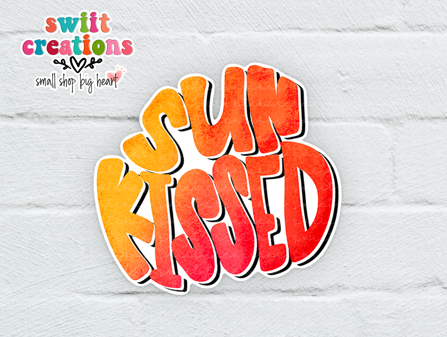 Sun Kissed Waterproof Sticker (SS101) | SCD099