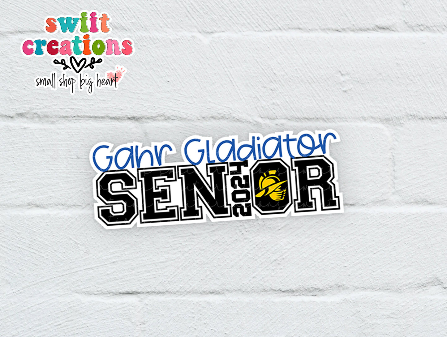 Gahr Gladiator Senior 2024 Waterproof Sticker (SS377) | SCD558