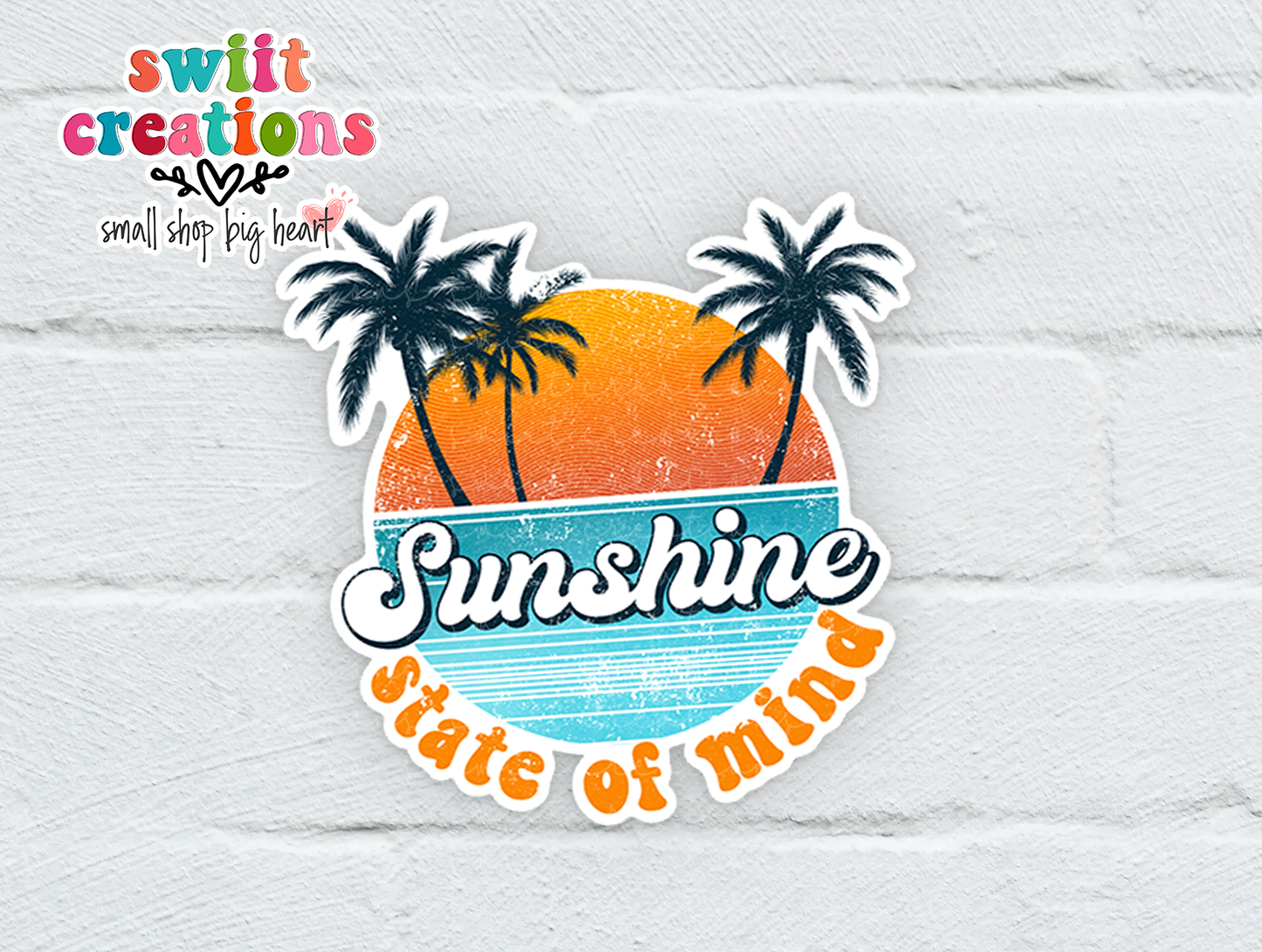 Sunshine State of Mind Waterproof Sticker (SS108) | SCD069