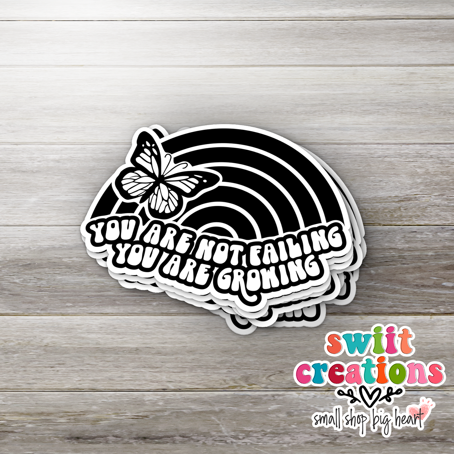 You are Not Failing You are Growing Waterproof Sticker (SS243) | SCD538