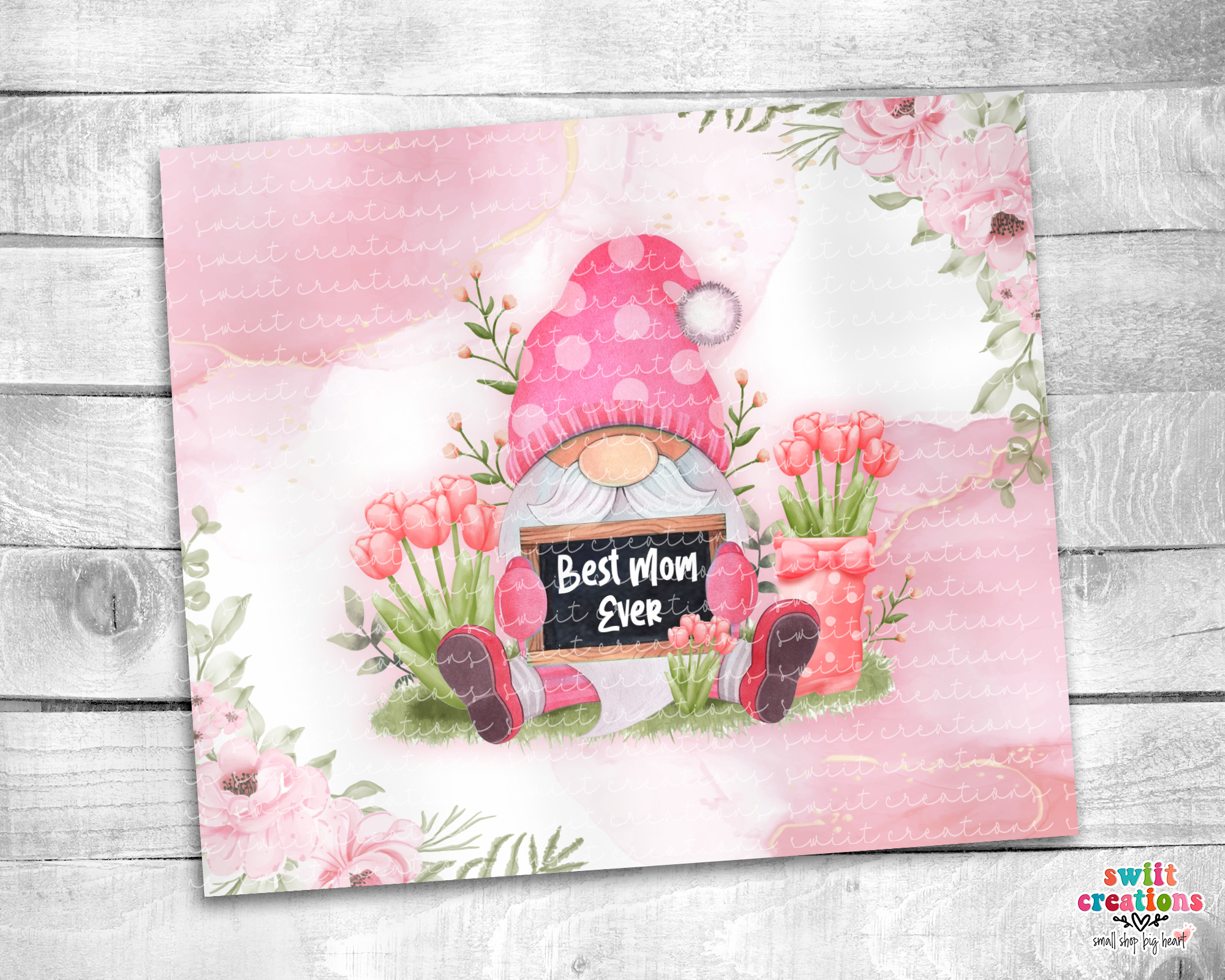 Best Mom Ever Gnome Tumbler (T221)