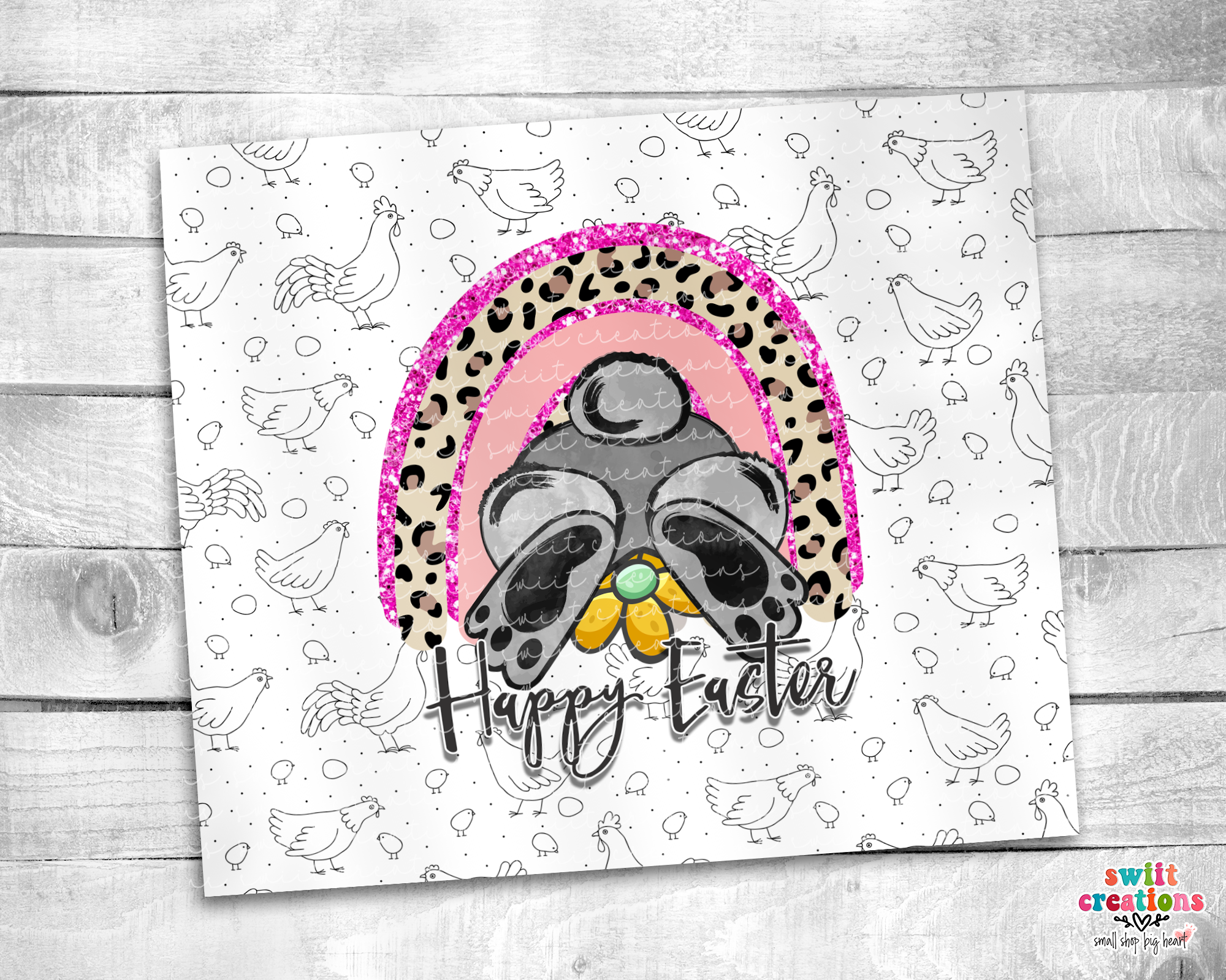 Bunny Bum Happy Easter Tumbler (T156)