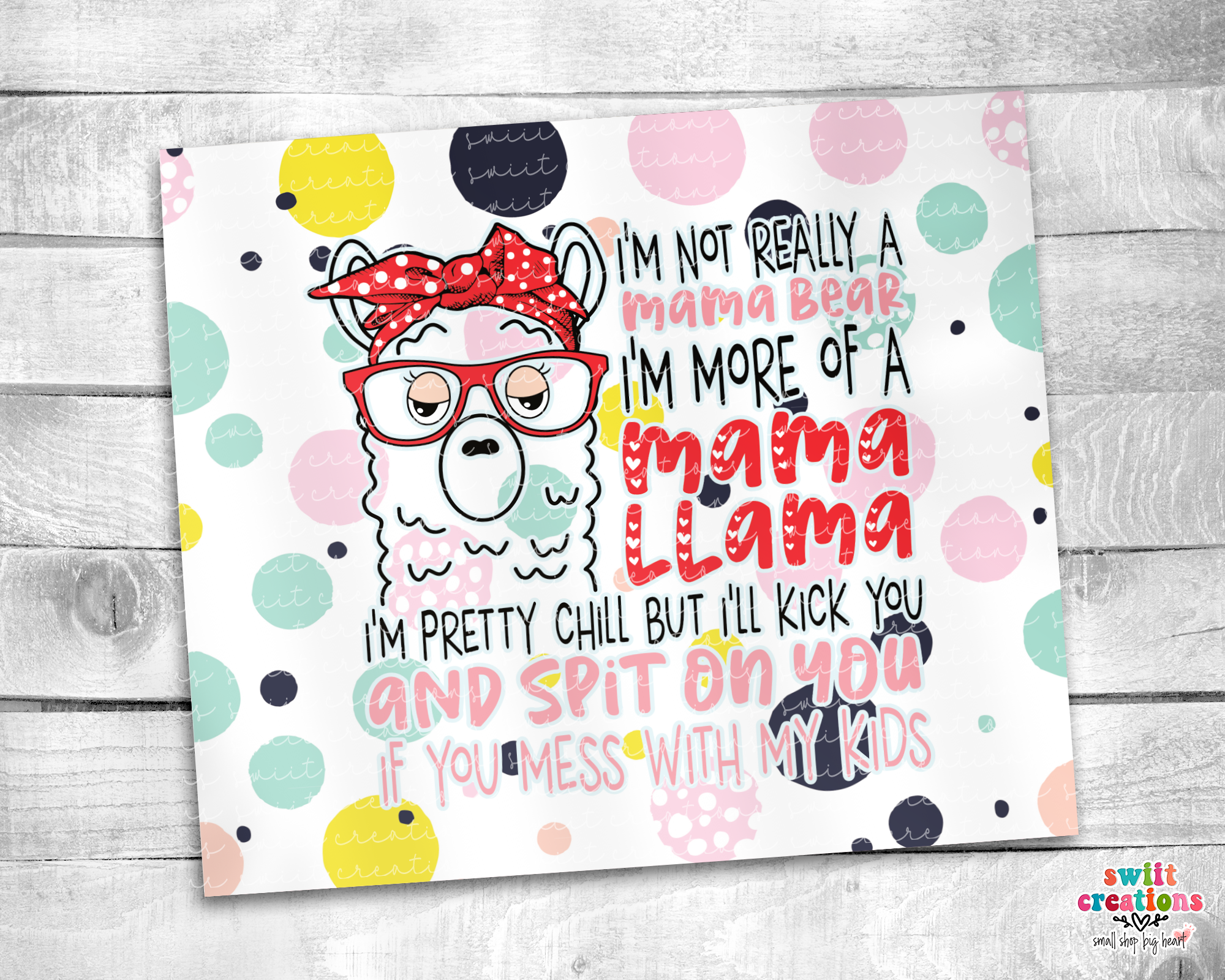 Mama Llama Tumbler (T233)