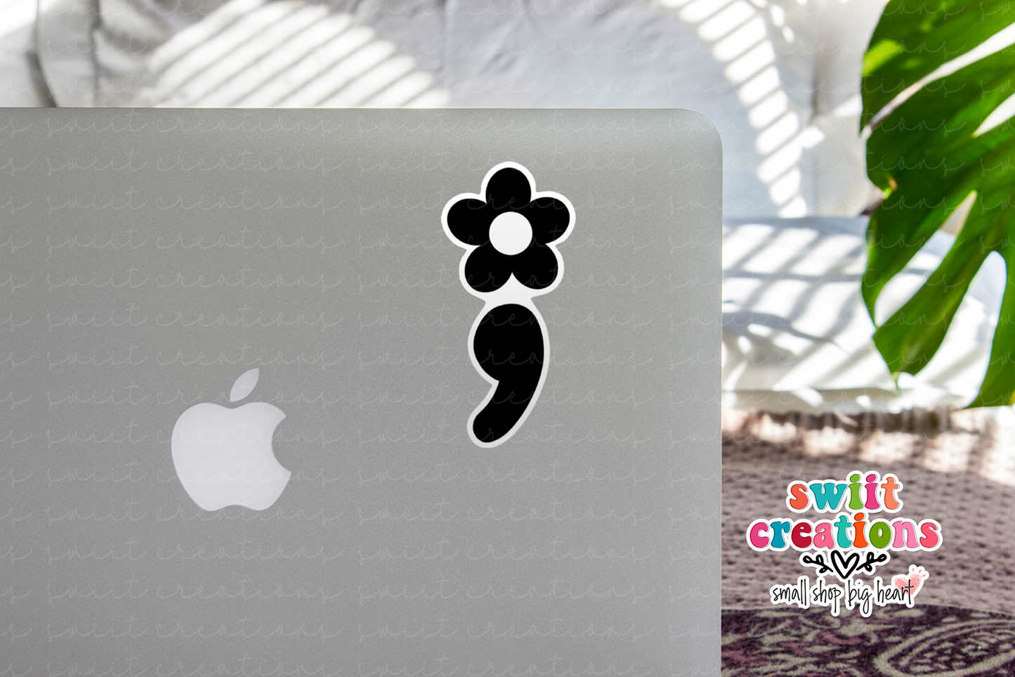 Semicolon Waterproof Sticker (SS078) | SCD468