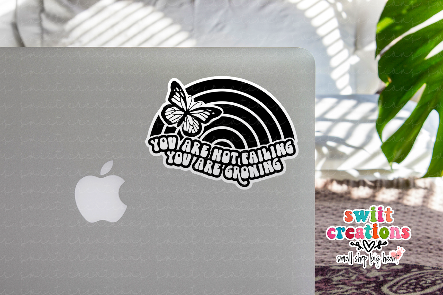 You are Not Failing You are Growing Waterproof Sticker (SS243) | SCD538