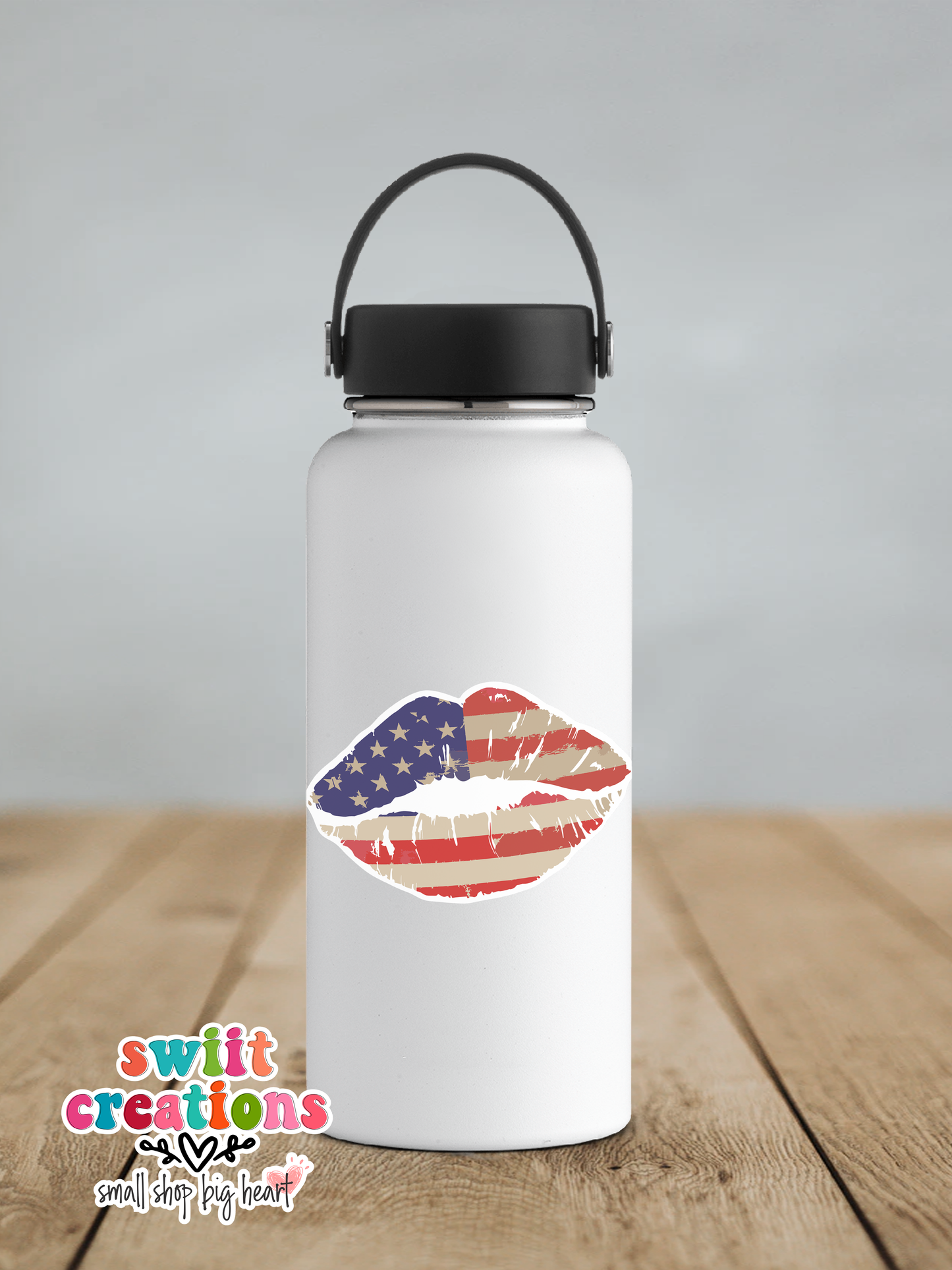 USA Lips Waterproof Sticker (SS167) | SCD151