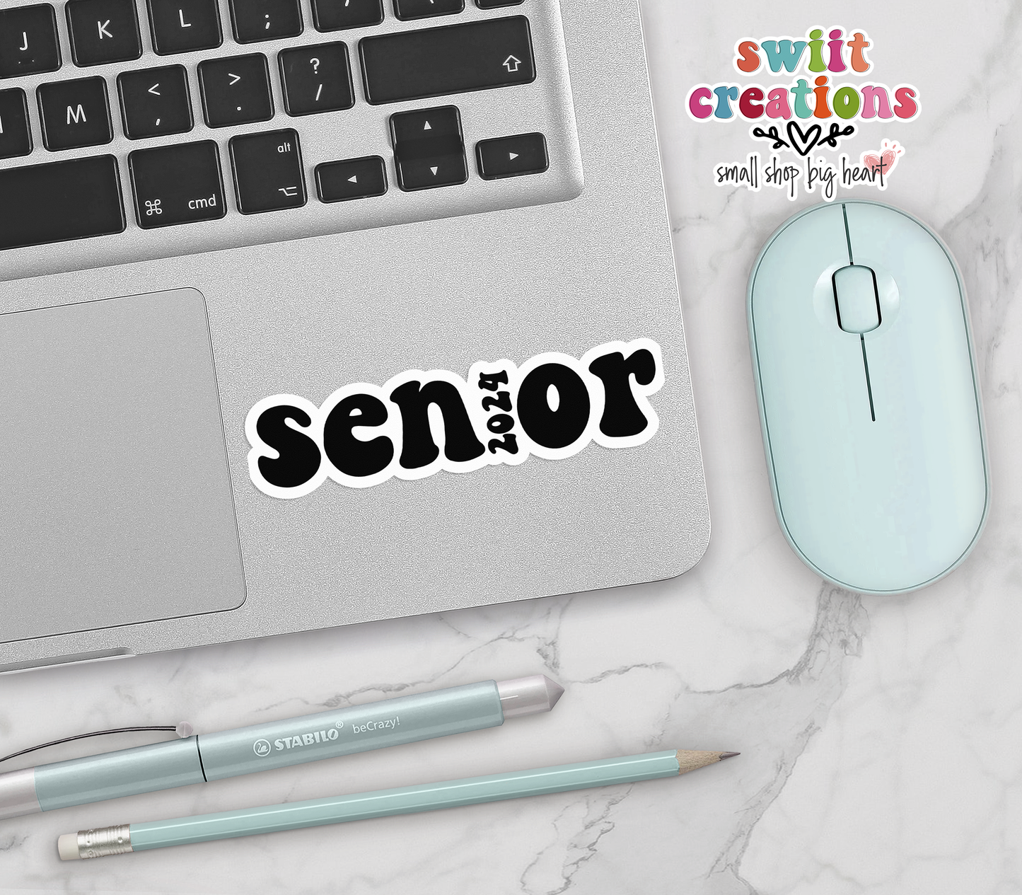 Senior 2024 Waterproof Sticker (SS380) | SCD559