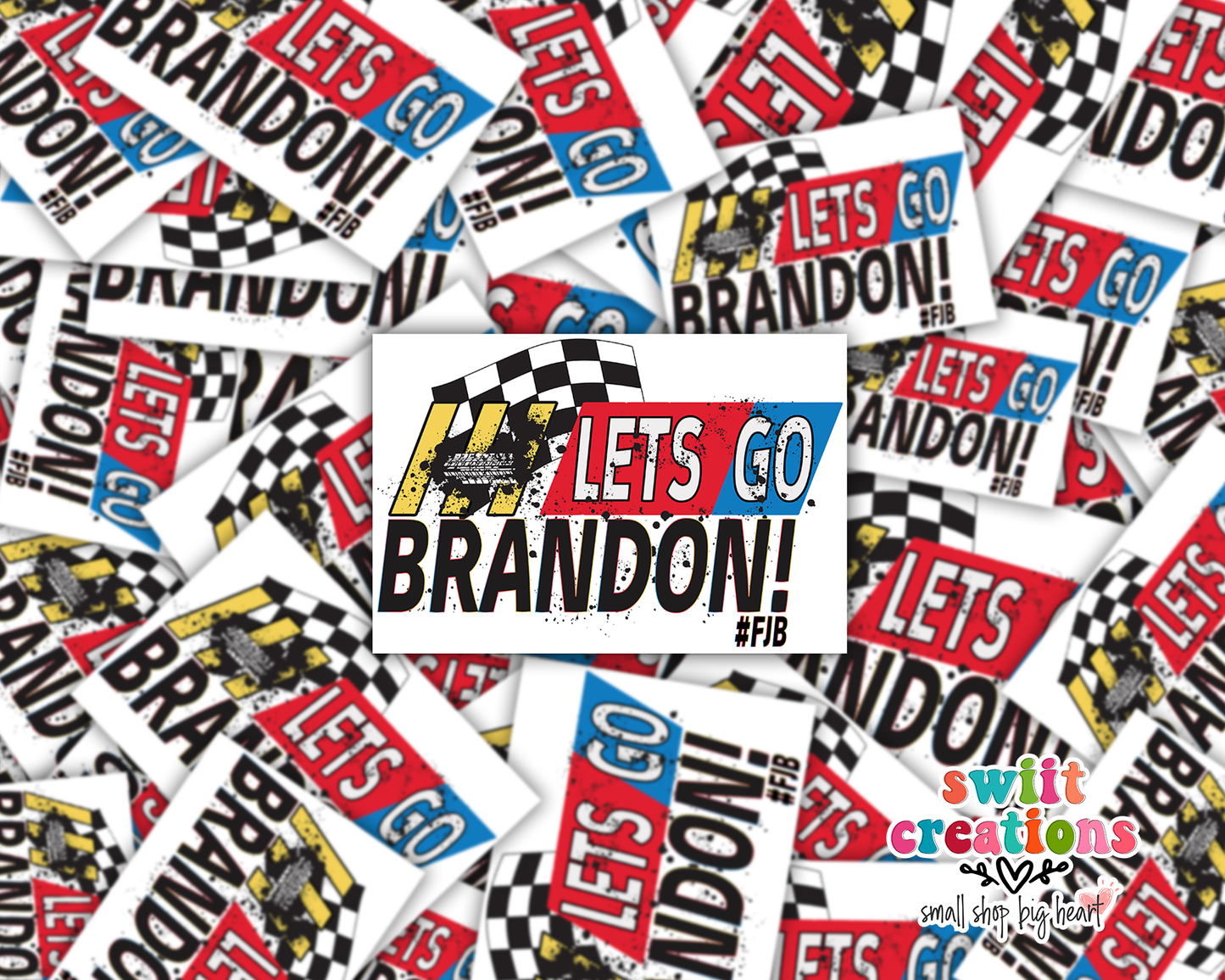 Let's Go Brandon Waterproof Sticker (SS242) | SCD224