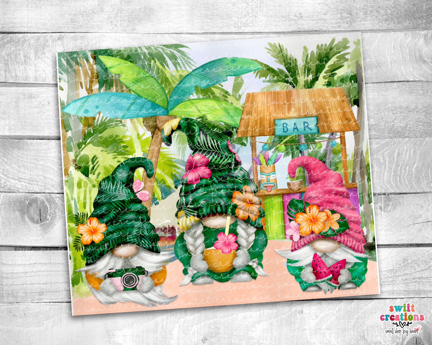 Tropical Gnome Tumbler (T230)