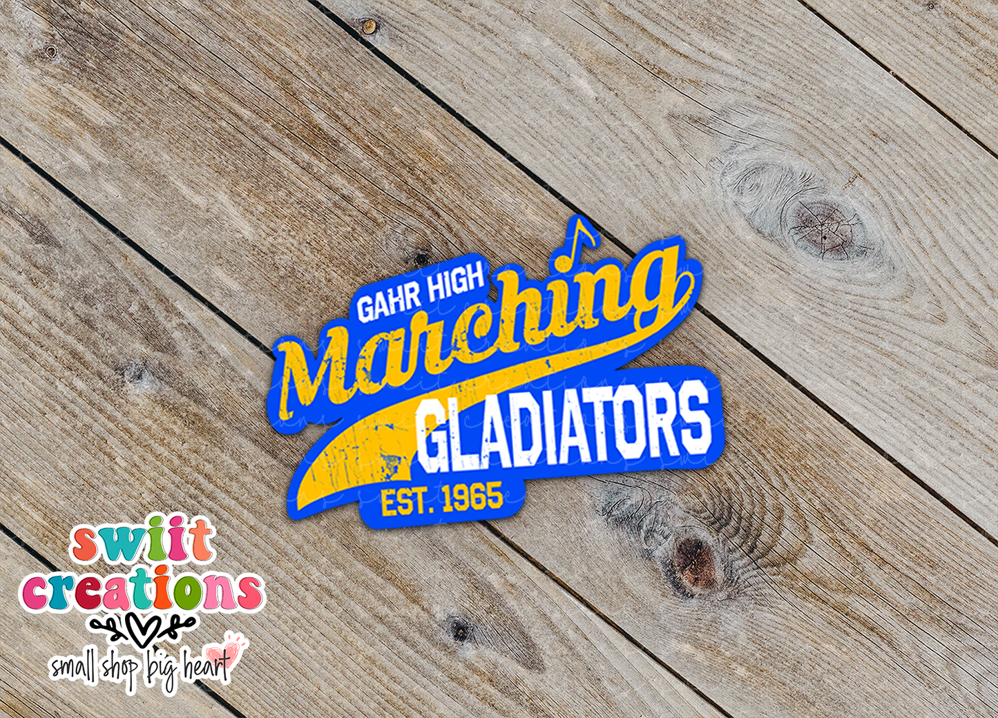 Gahr High Marching Gladiators Waterproof Sticker (SS155) | SCD193