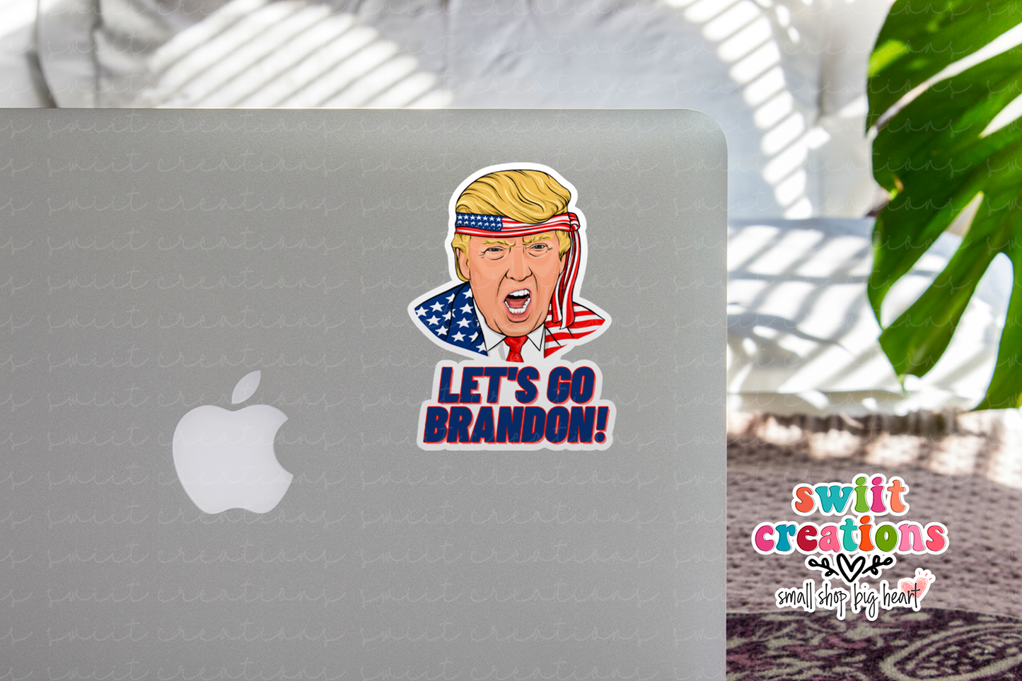Let's Go Brandon Waterproof Sticker (SS240) | SCD223