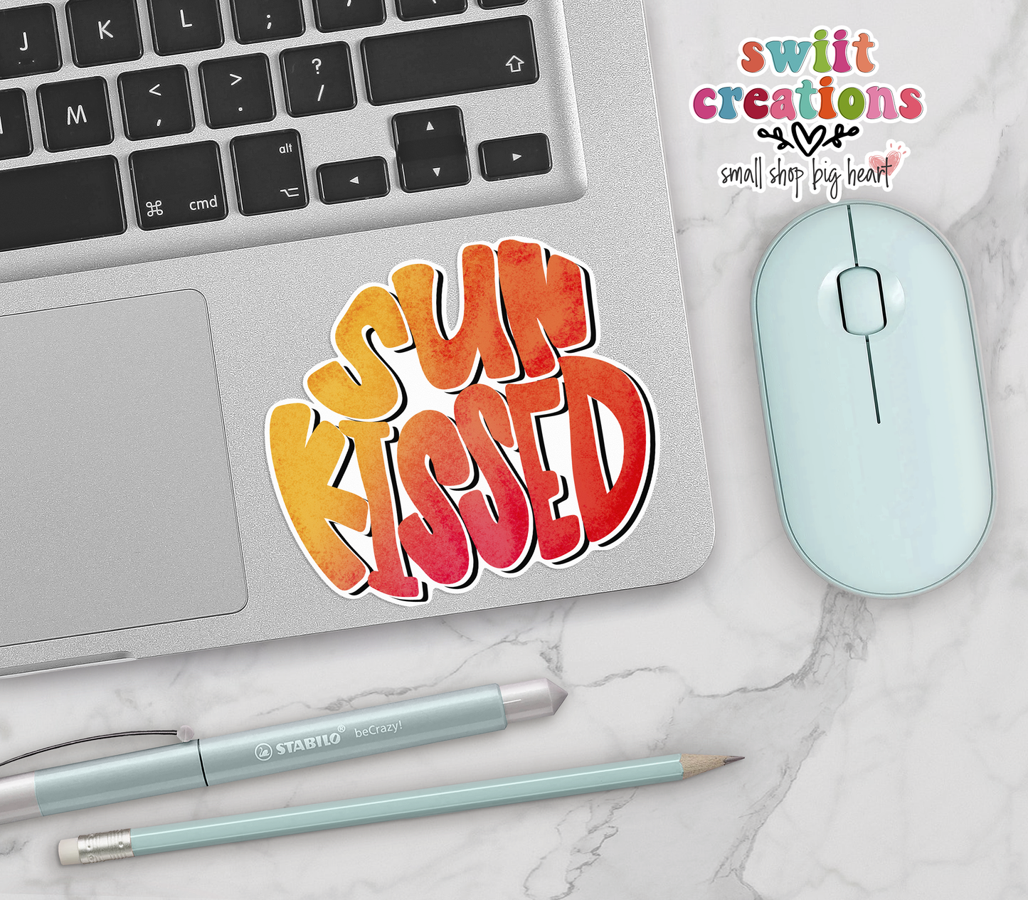 Sun Kissed Waterproof Sticker (SS101) | SCD099