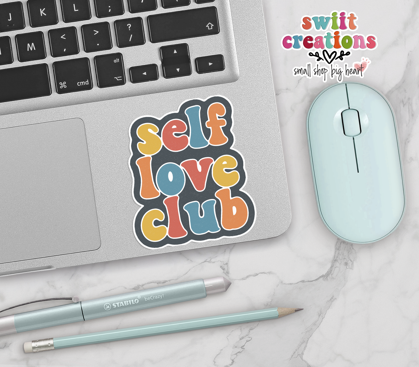 Self Love Club Waterproof Sticker (SS117) | SCD125
