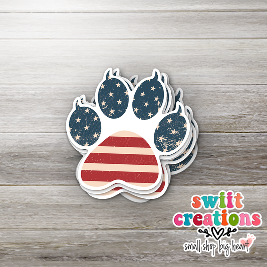 American Paw Sticker (SS037) | SCD133
