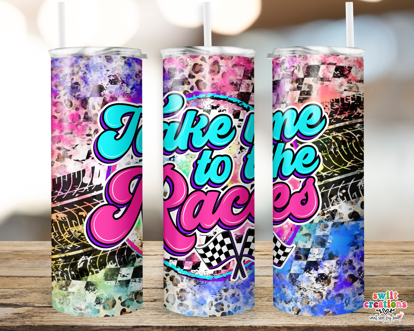 Take Me To The Races Tumbler (T222)