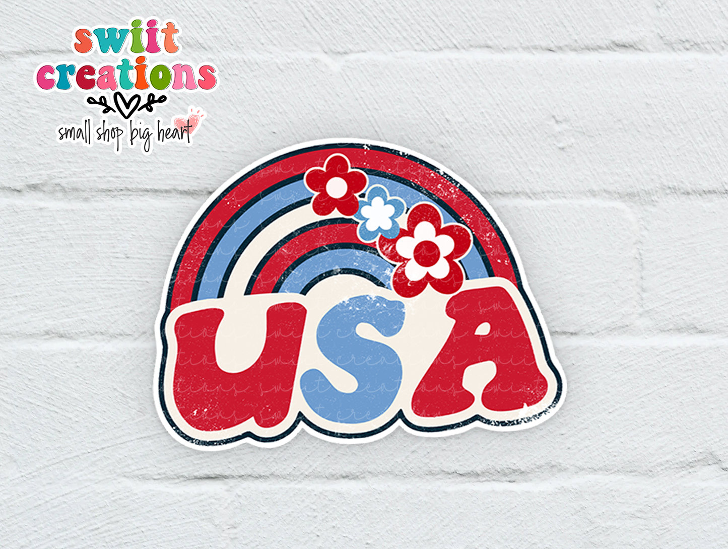 USA Waterproof Sticker (SS150) | SCD153