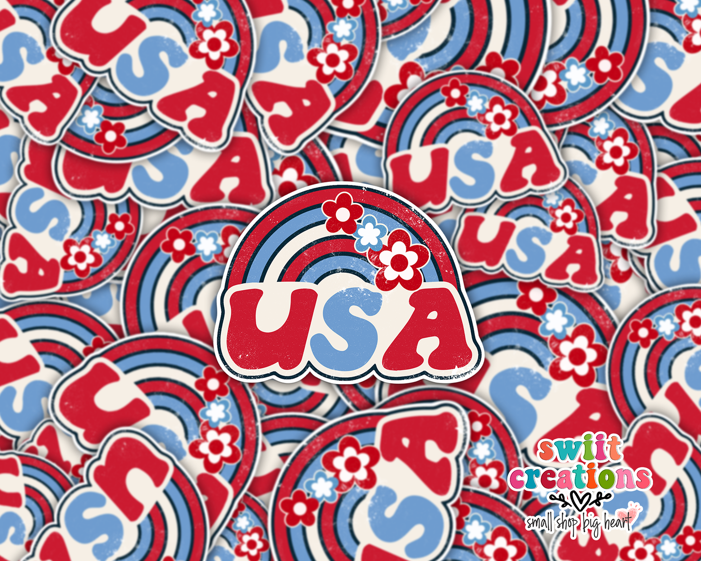 USA Waterproof Sticker (SS150) | SCD153