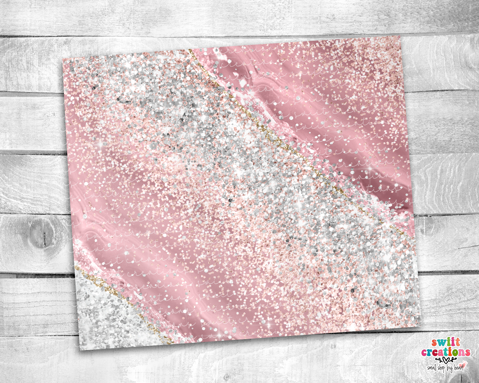 Pink Glitter Tumbler (T177)