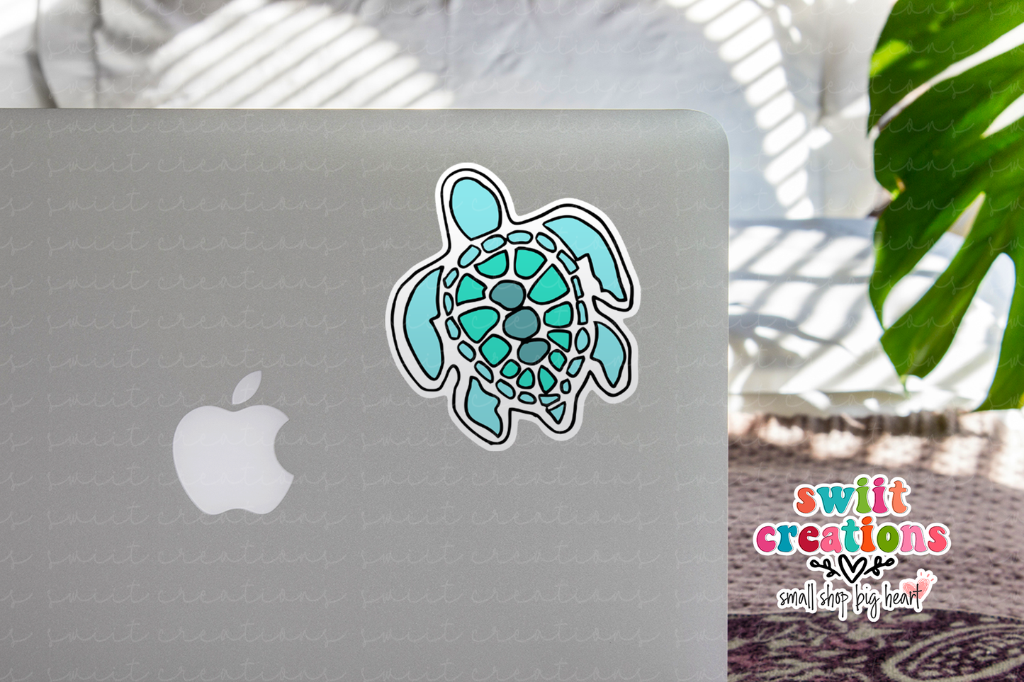 Turtle Waterproof Sticker (SS031) | SCD236