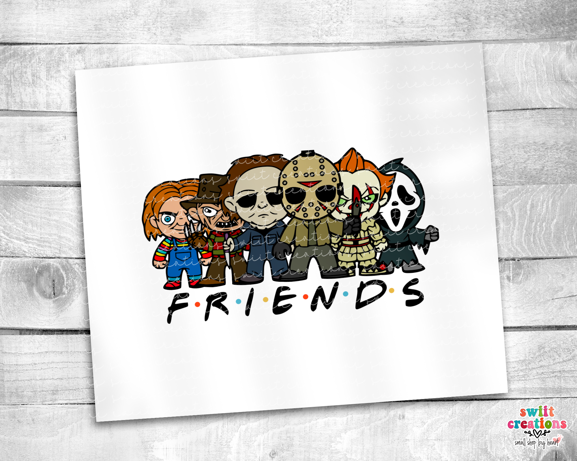 Halloween Friends Tumbler (T042)