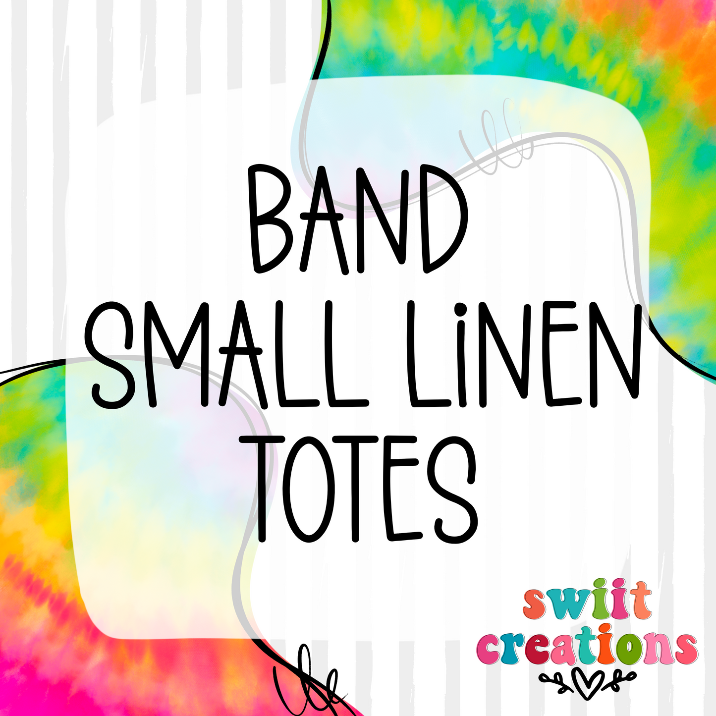 Band Small Linen Tote