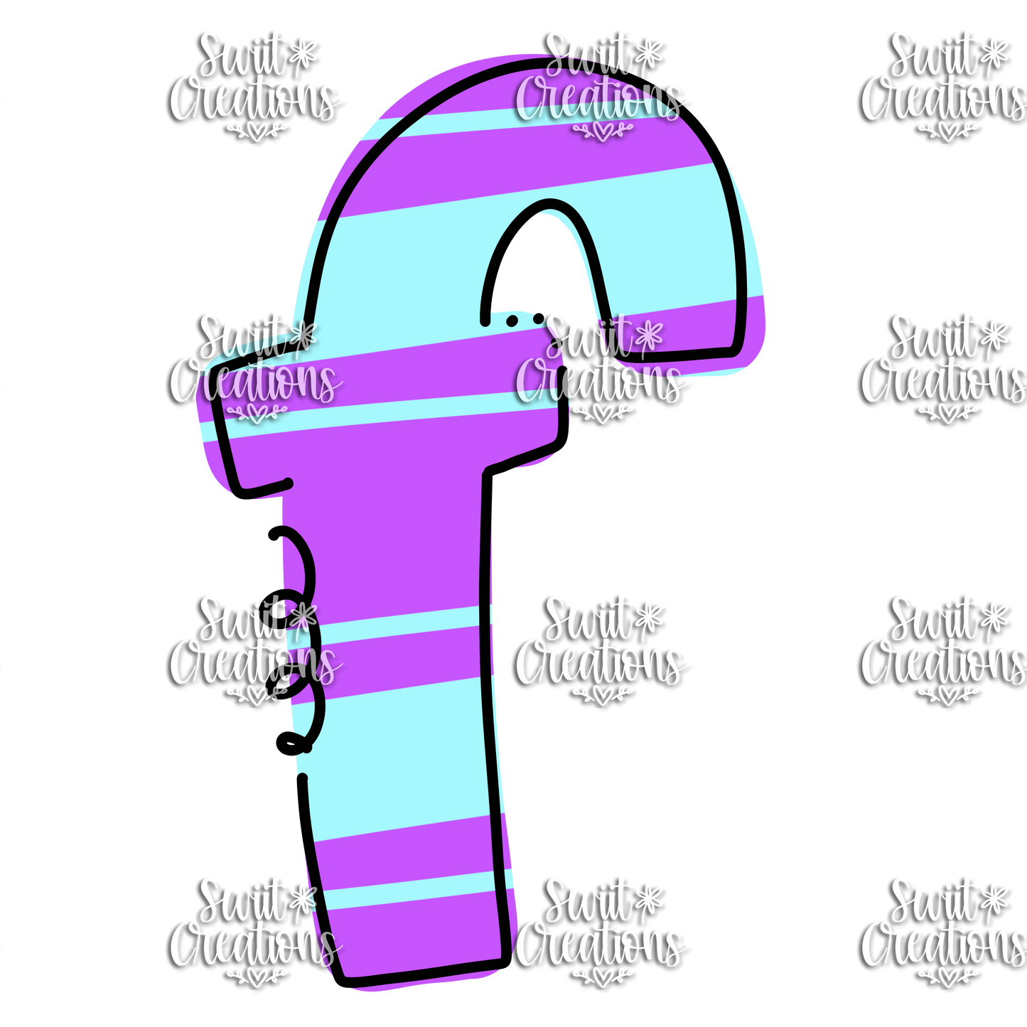 Doodle Font Personalized Tumbler (T051)