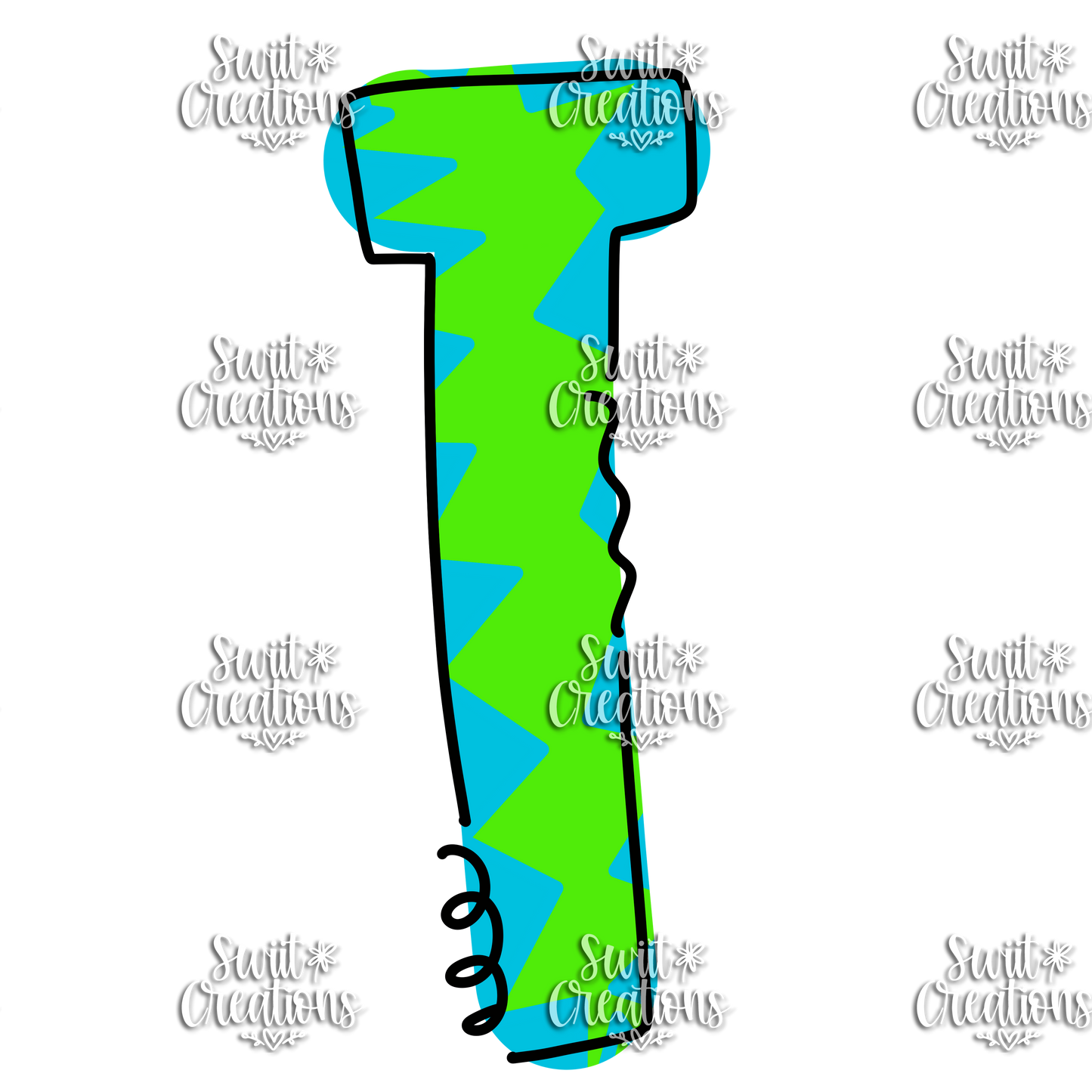 Doodle Font Personalized Tumbler (T051)