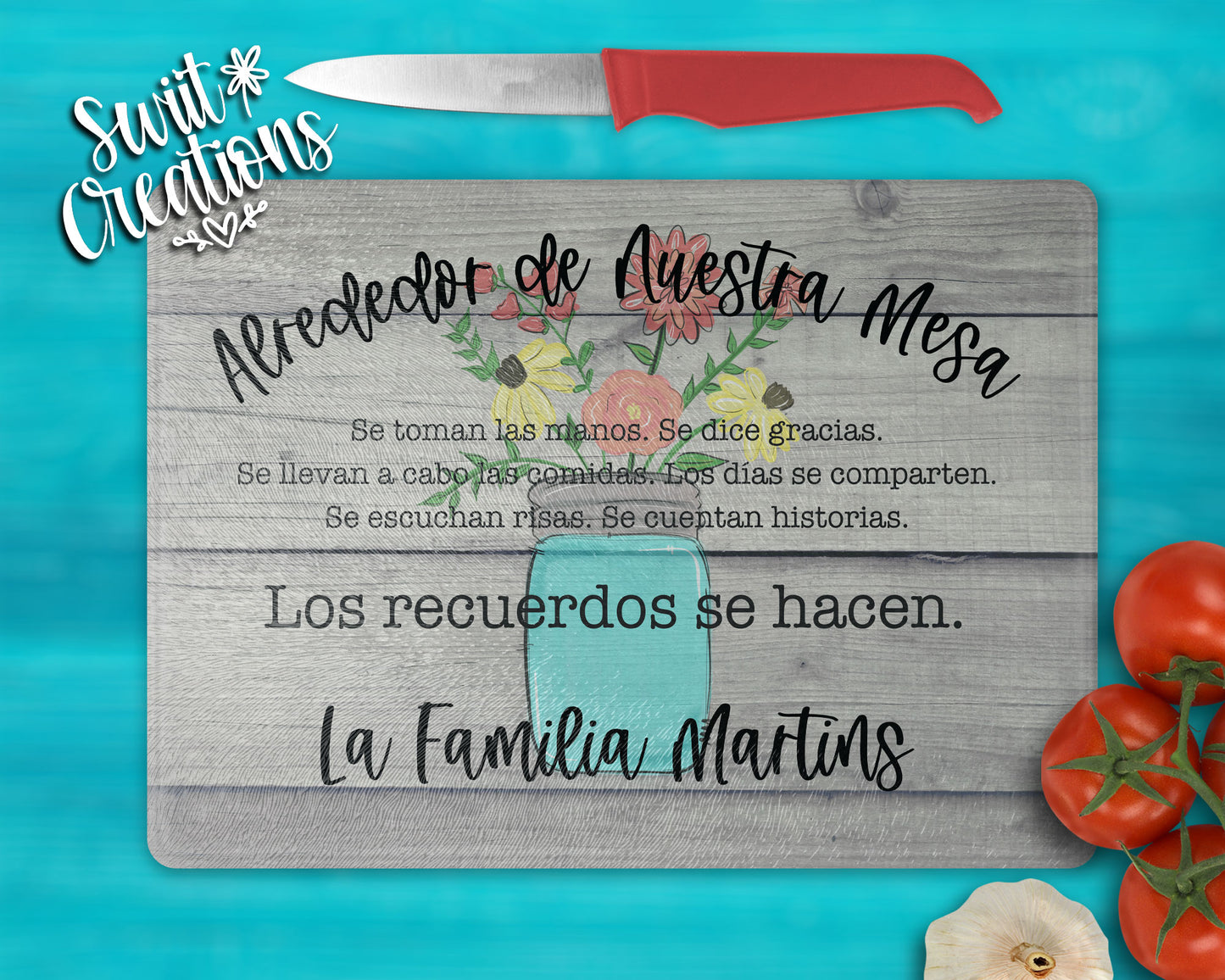 Around Our Table Glass Cutting Board (CB01)