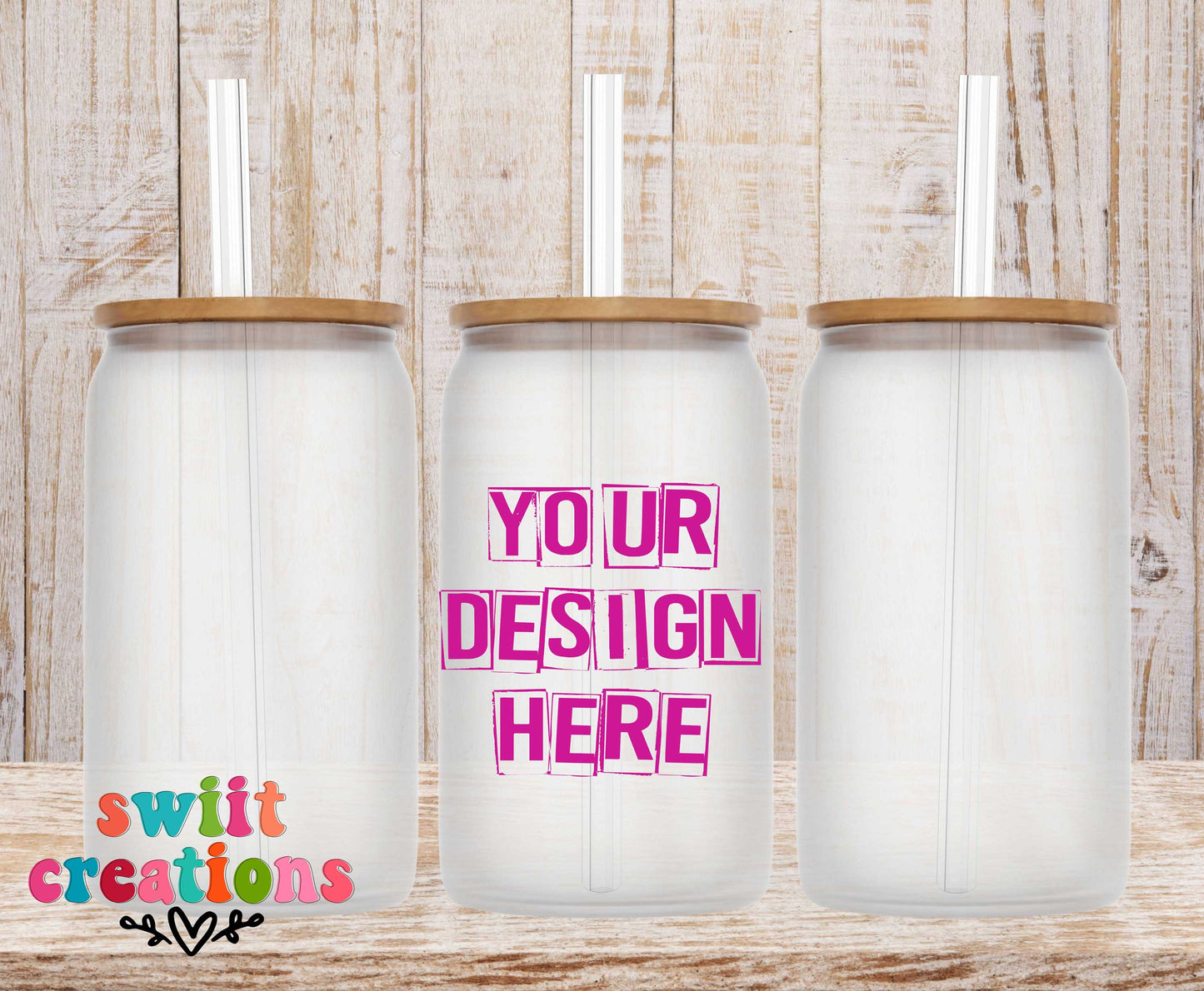 Custom Glass Tumbler 16oz (CGT001)