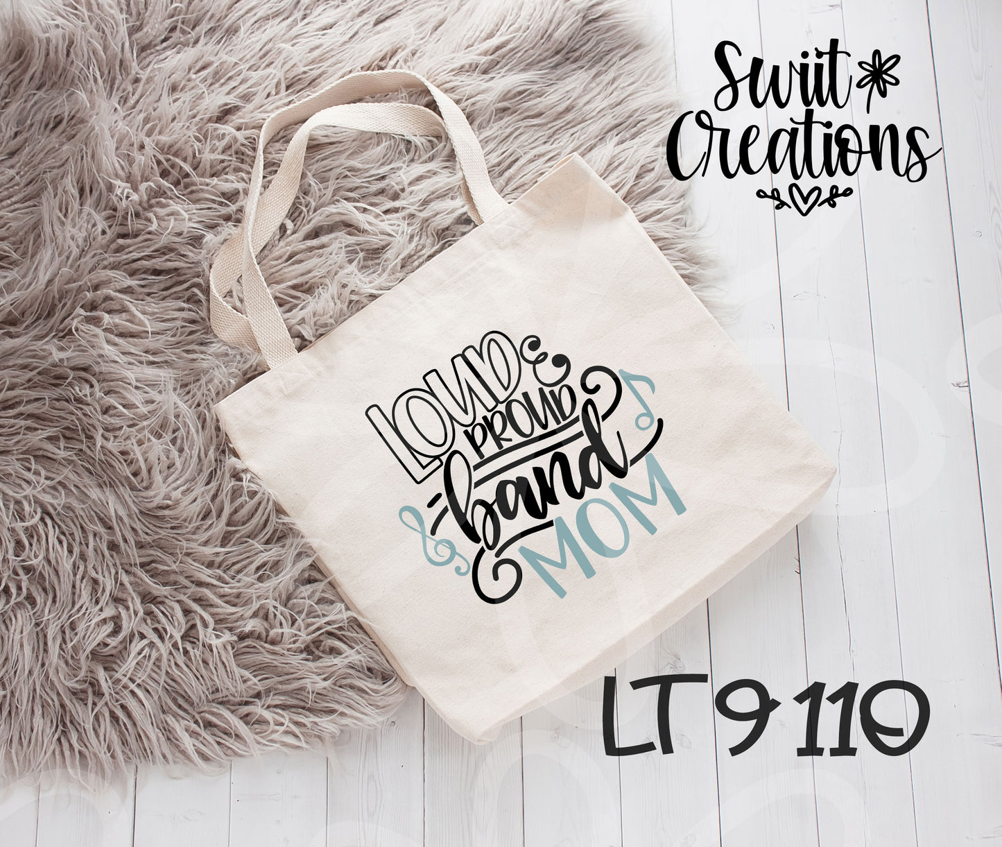 Large Linen Band Tote