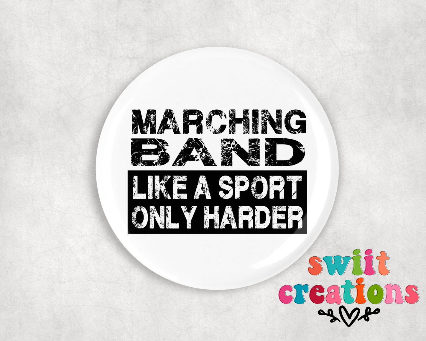 Band Pin Button 2.25"