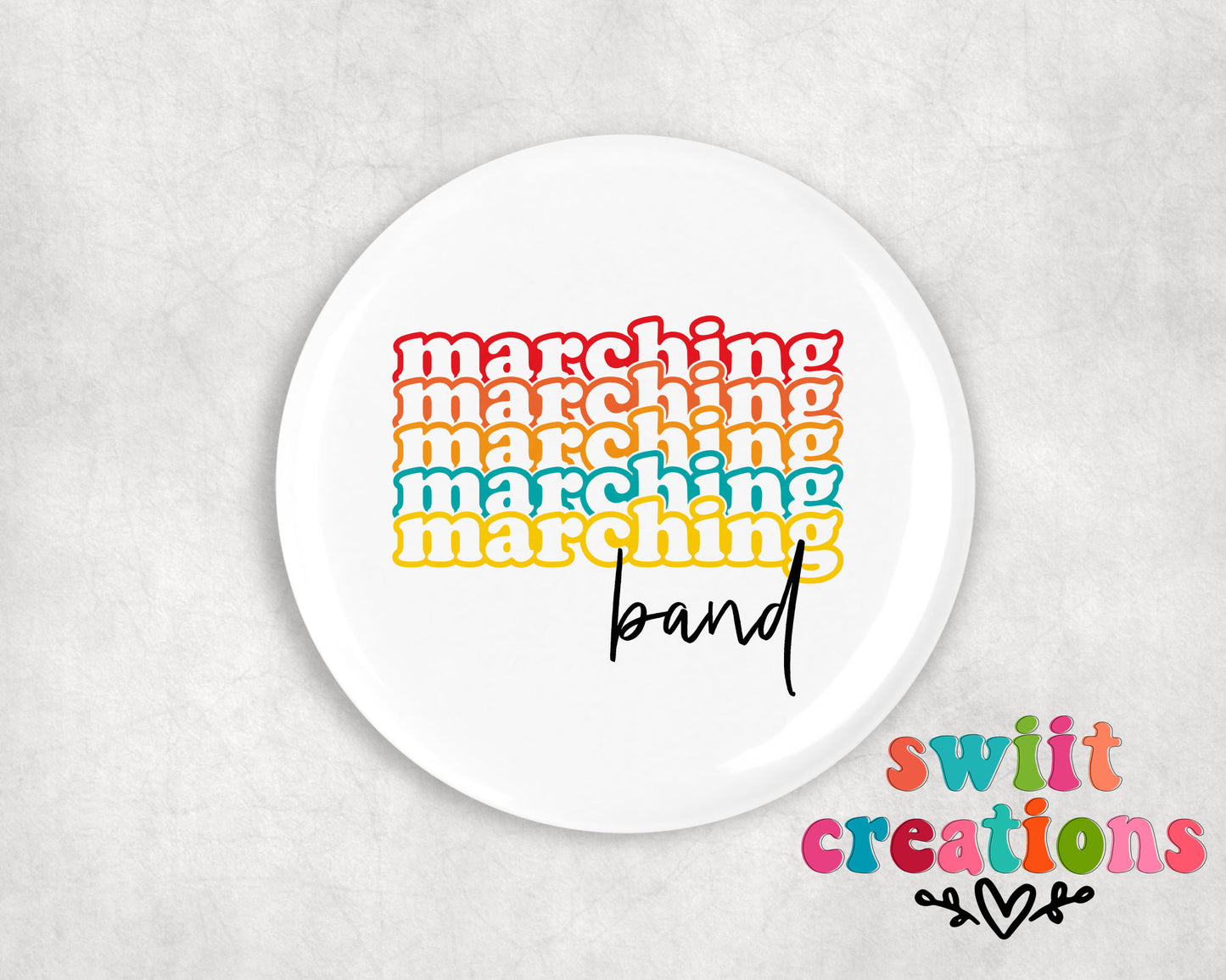 Band Pin Button 2.25"