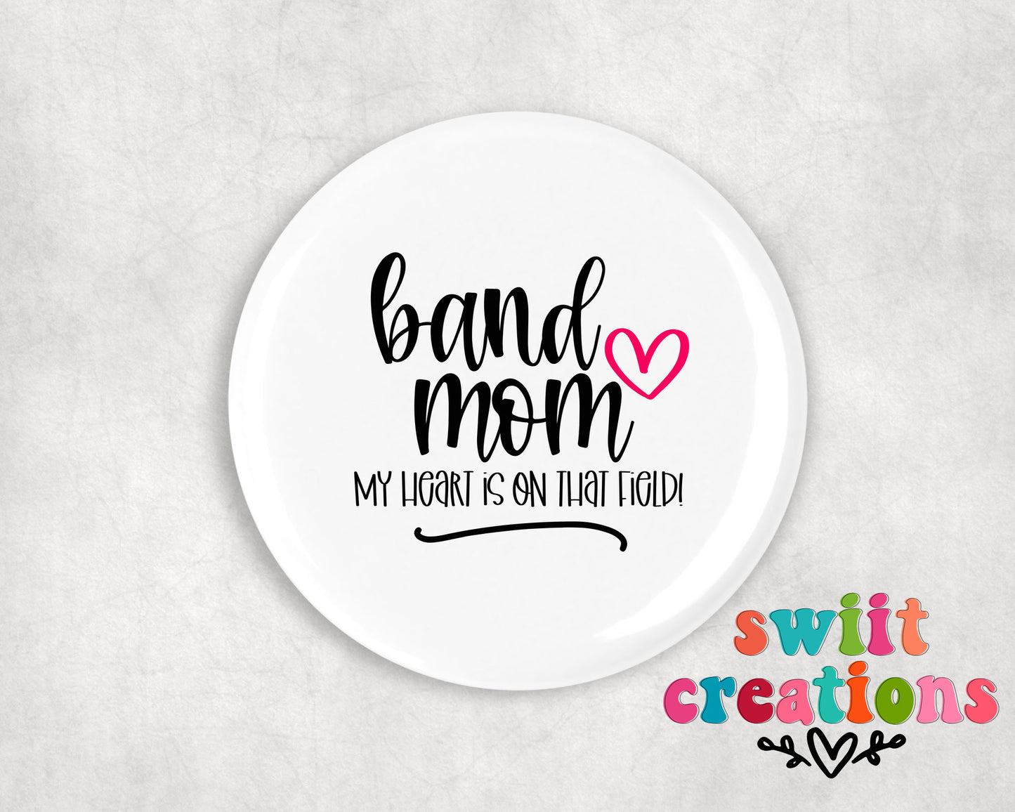 Band Pin Button 2.25"
